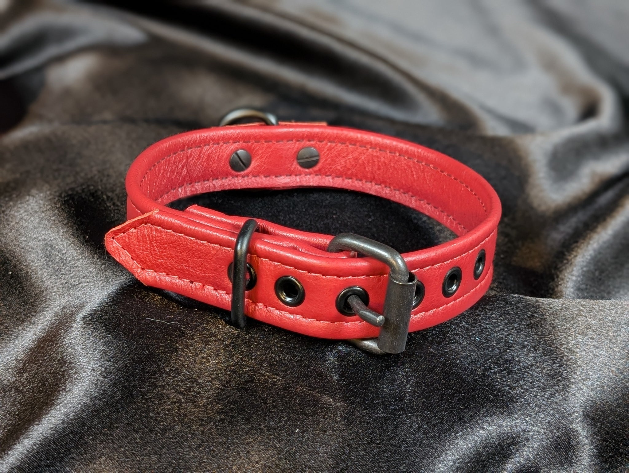 Tri-Fold Leather Collars - 1 inch