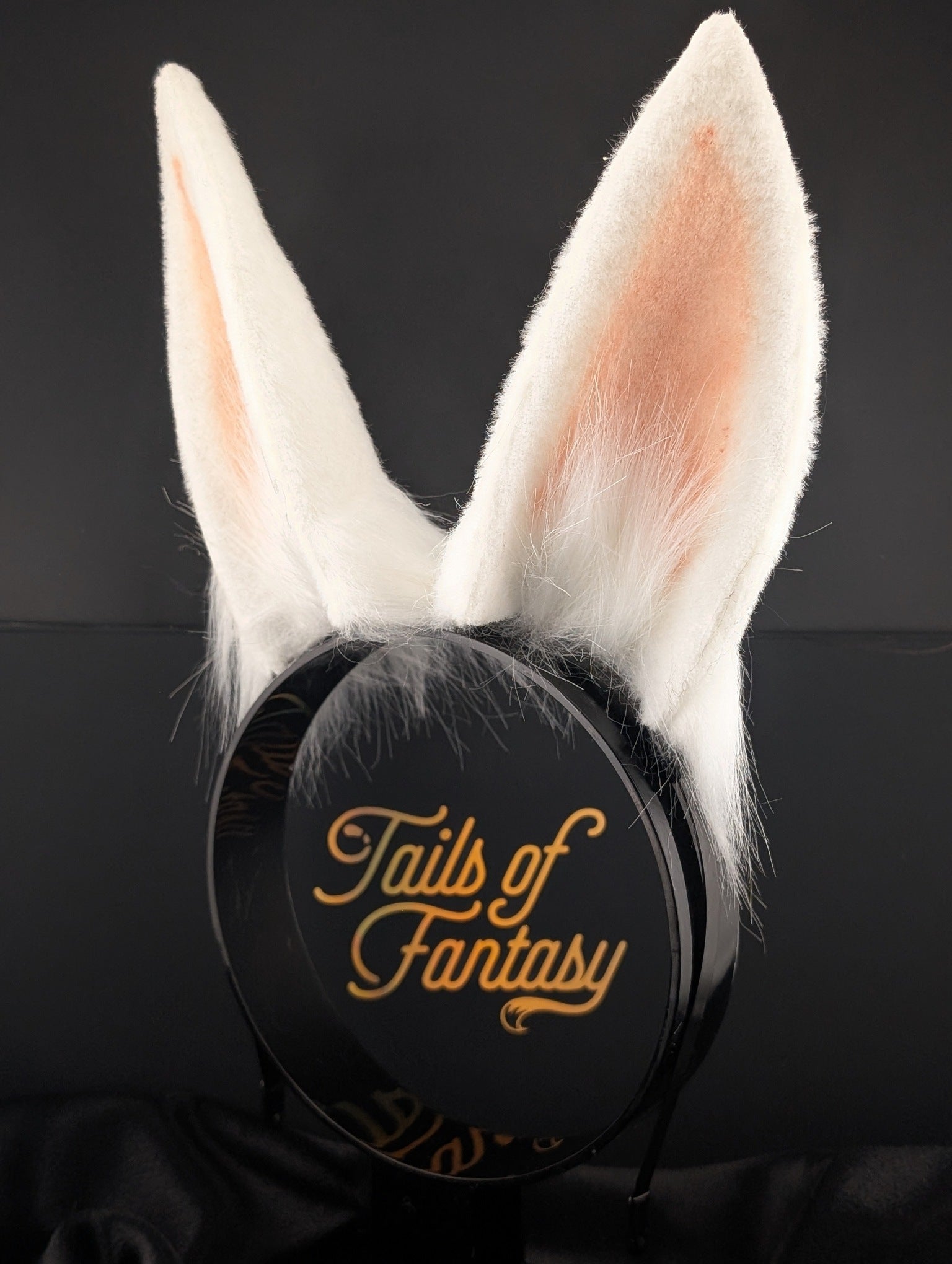 White Bunny Rabbit Ears- Upright