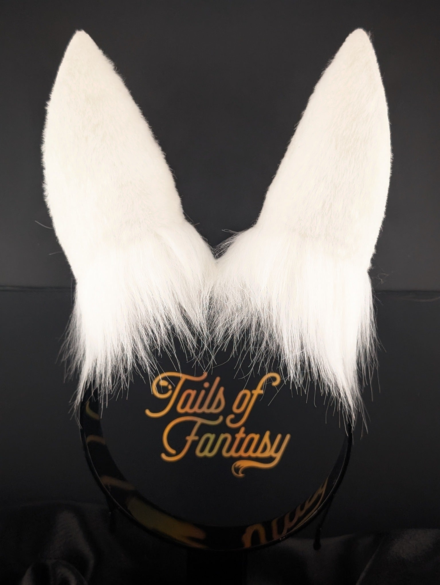 White Bunny Rabbit Ears- Upright