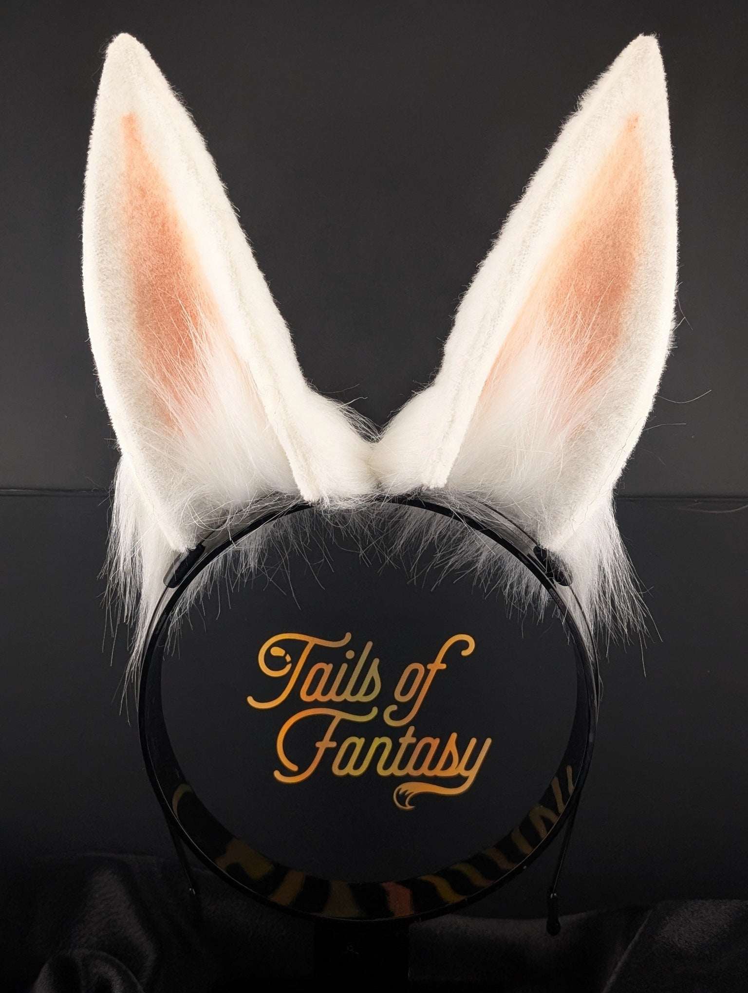 White Bunny Rabbit Ears- Upright