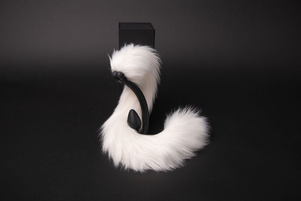 White Cat Tail - Long Hair