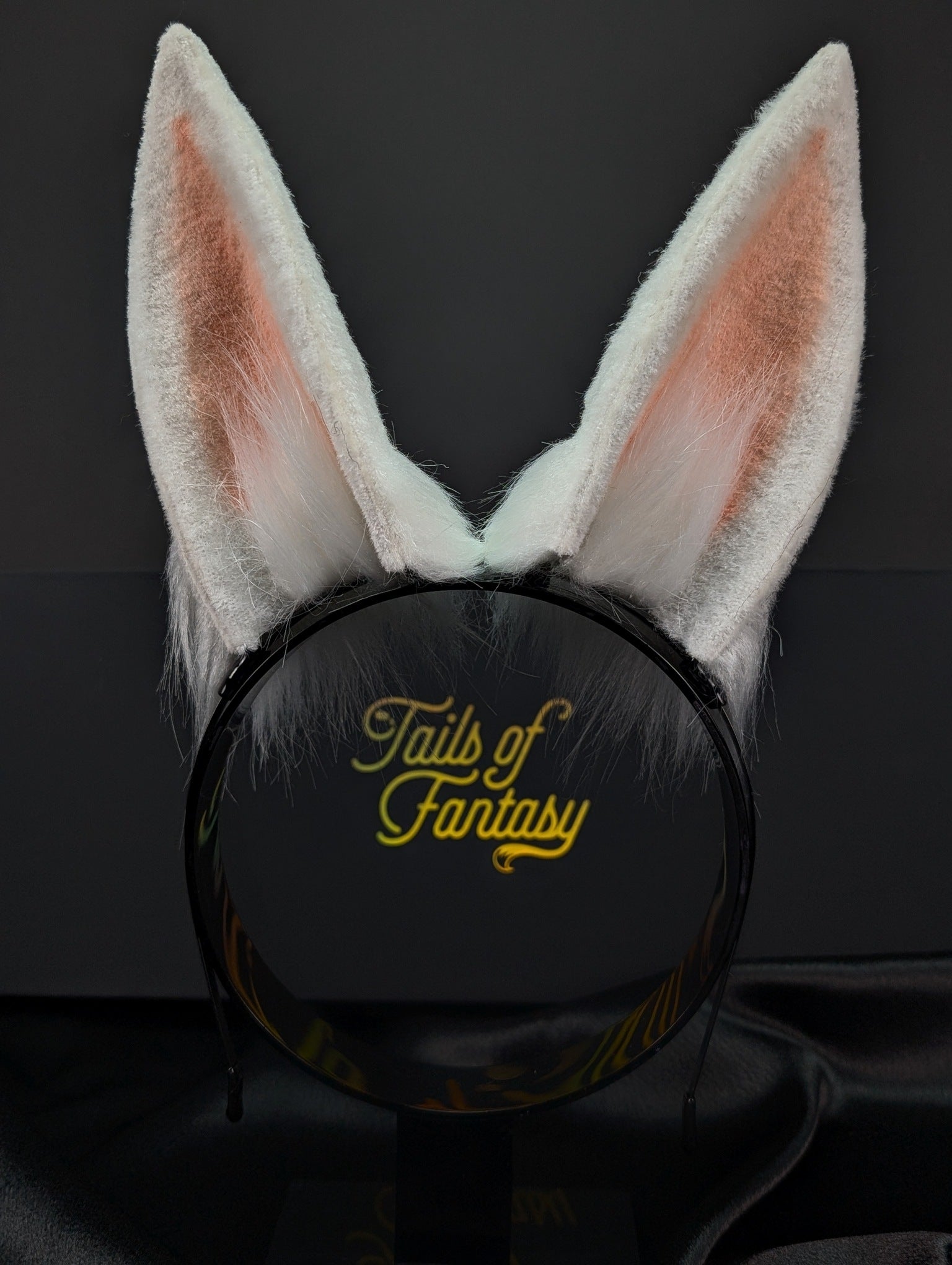 White Bunny Rabbit Ears- Upright