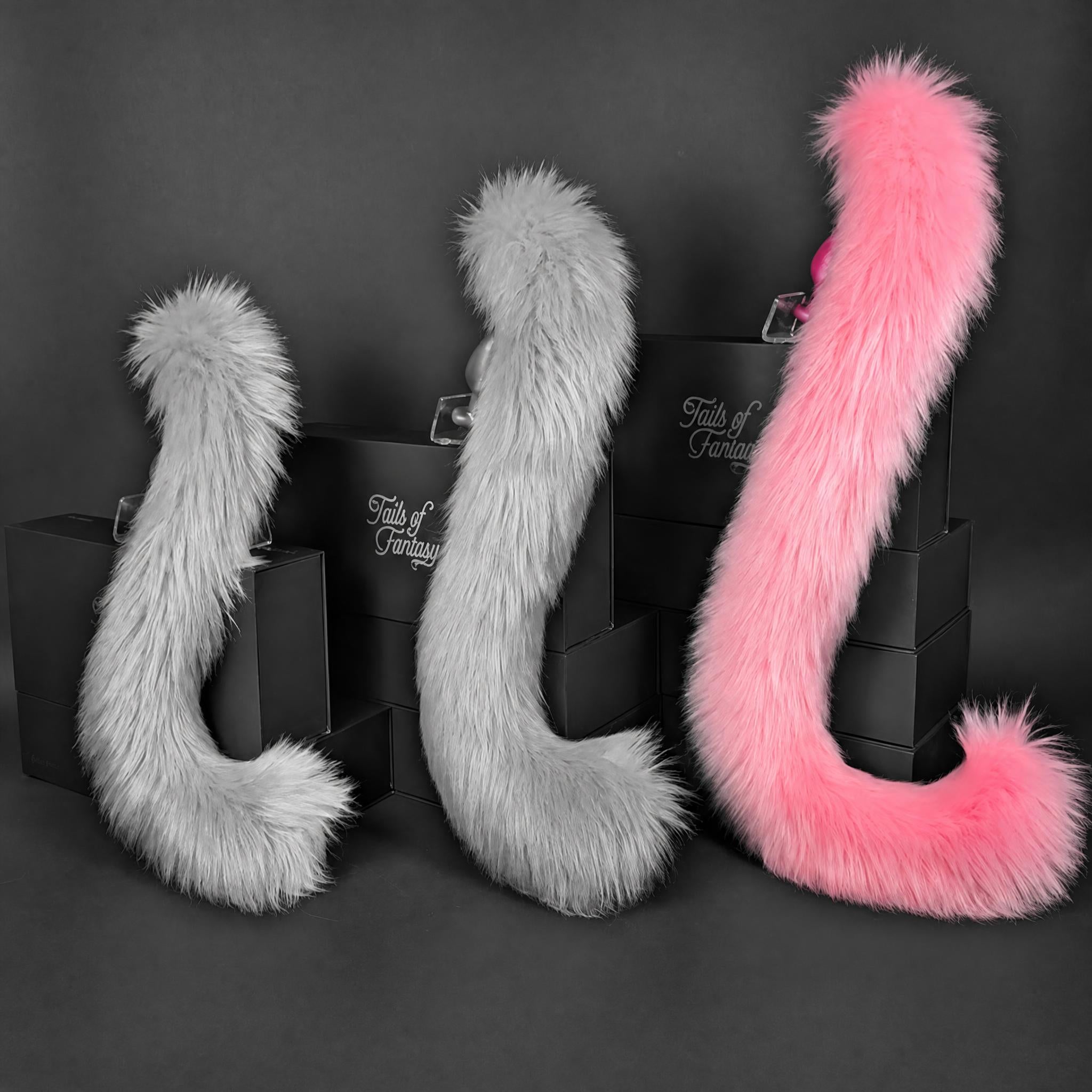 Pink Lemonade Cat Tail - Long Hair