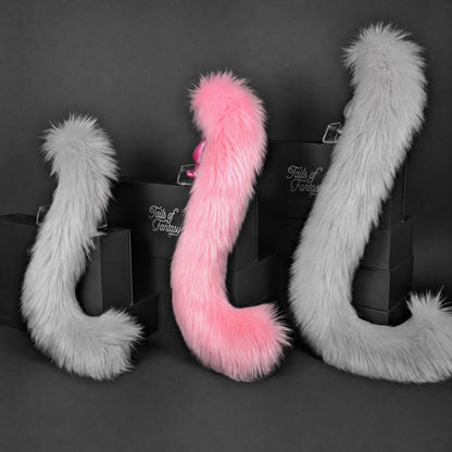 Pink Lemonade Cat Tail - Long Hair