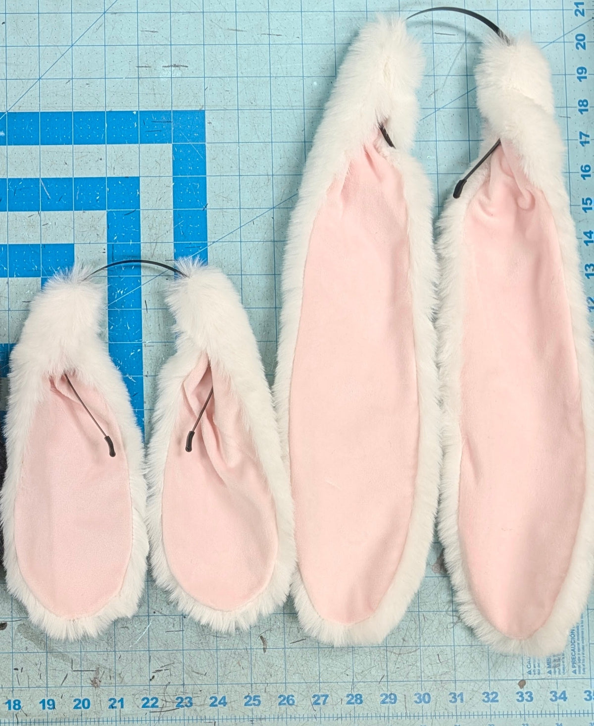 XL White Bunny Rabbit Ears - Floppy