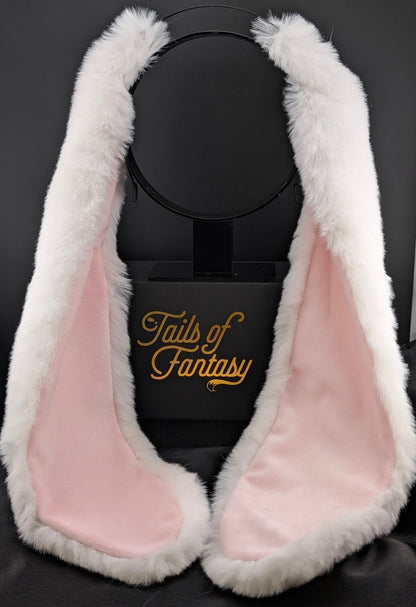 XL White Bunny Rabbit Ears - Floppy