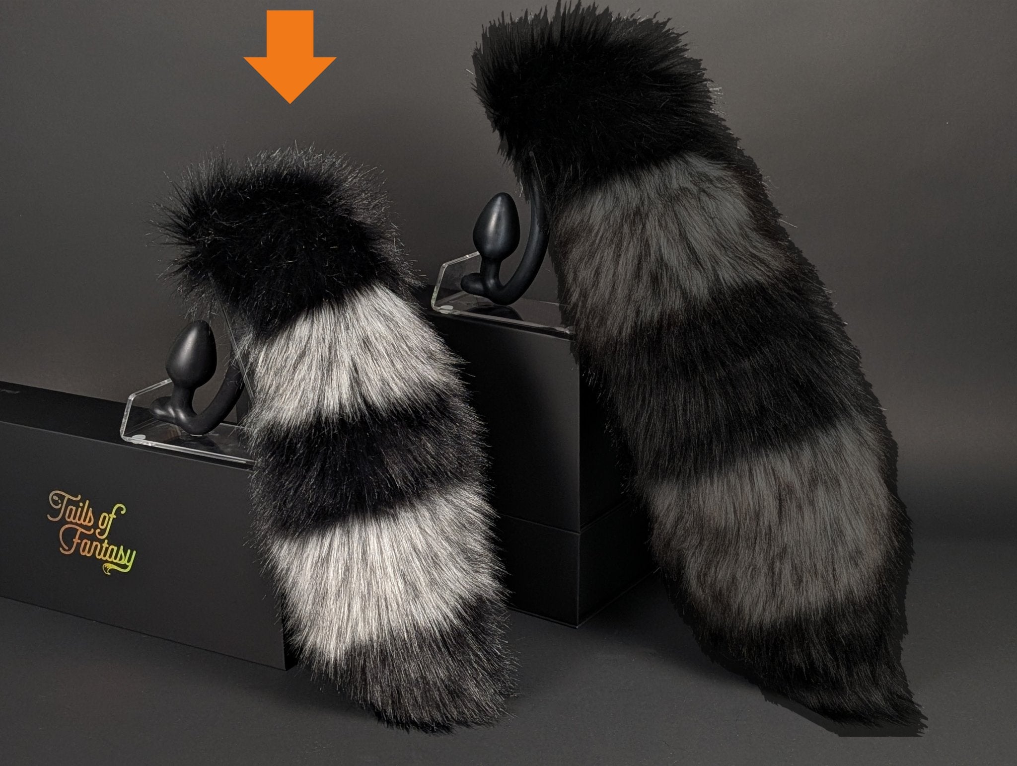 Cotton Candy Trans Raccoon Tail