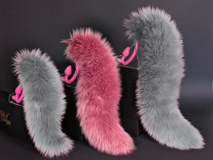 Rose Pink Wolf Tail