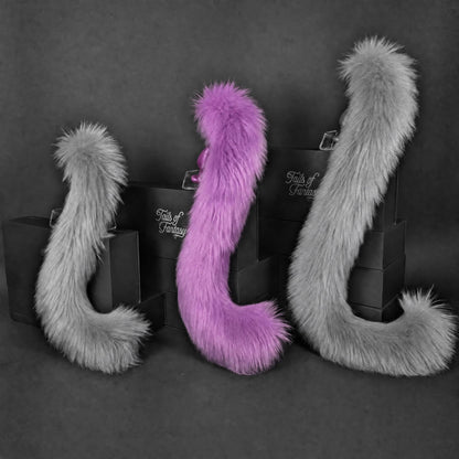 Violet Cat Tail - Long Hair
